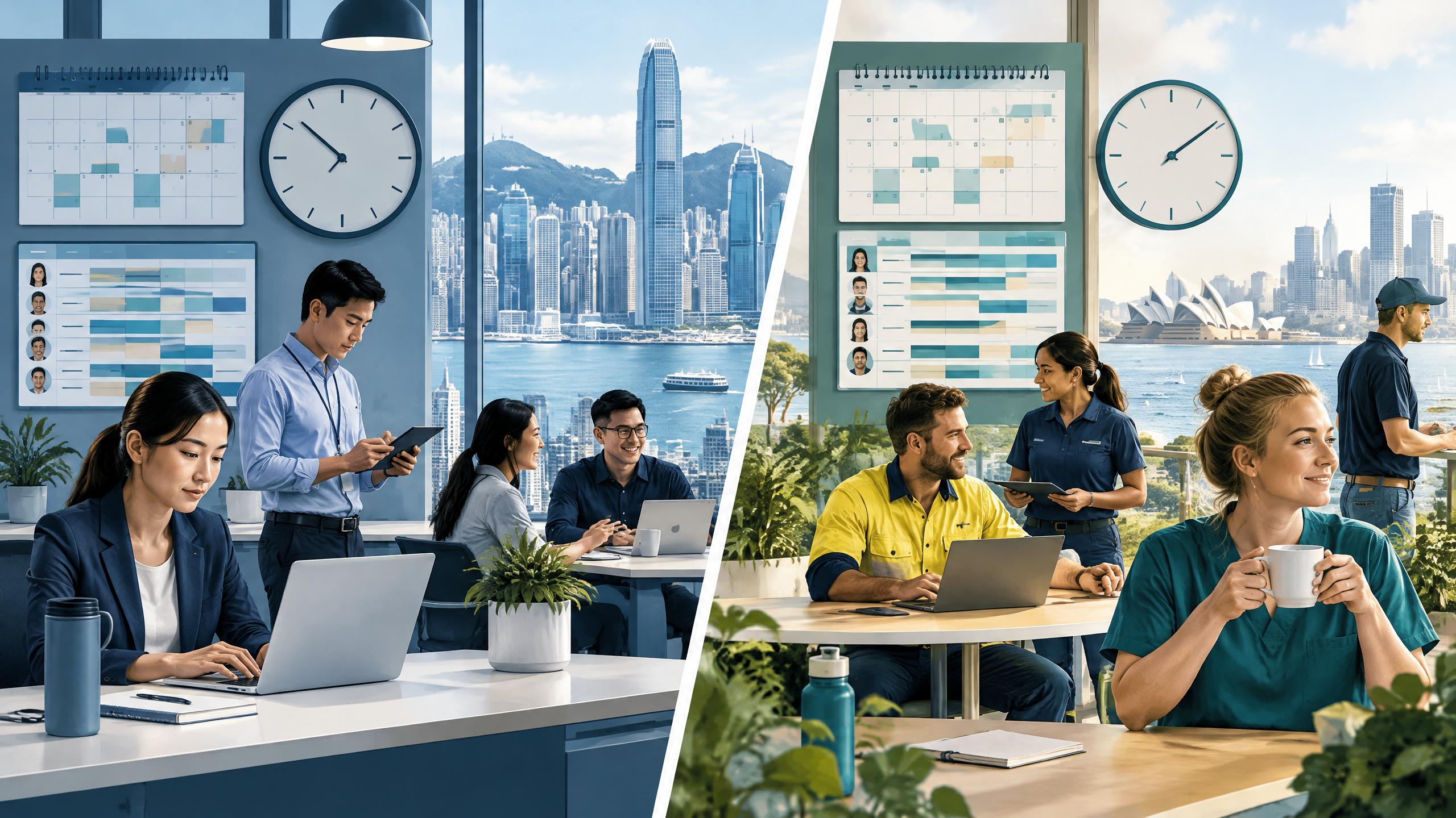 香港與澳洲工時及休息日制度比較插圖